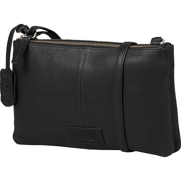 Schoudertas Soft Skylar Double Pocket Zip - Zwart