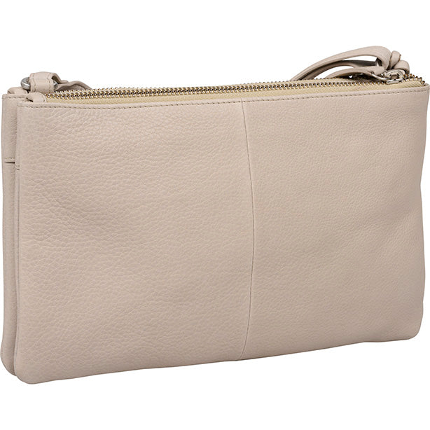 Schoudertas Soft Skylar Double Pocket Zip - Beige