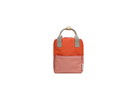 Rugtas klein Colourblocking - Lifebuoy orange & Coral pink