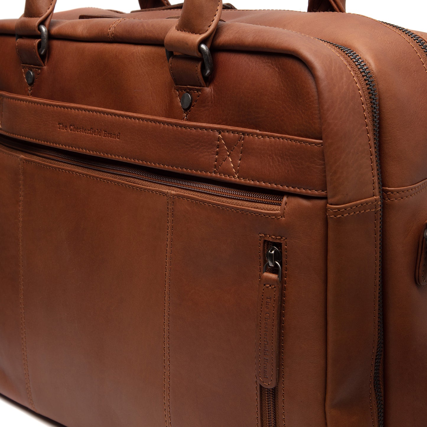 Laptoptas Boston - Cognac