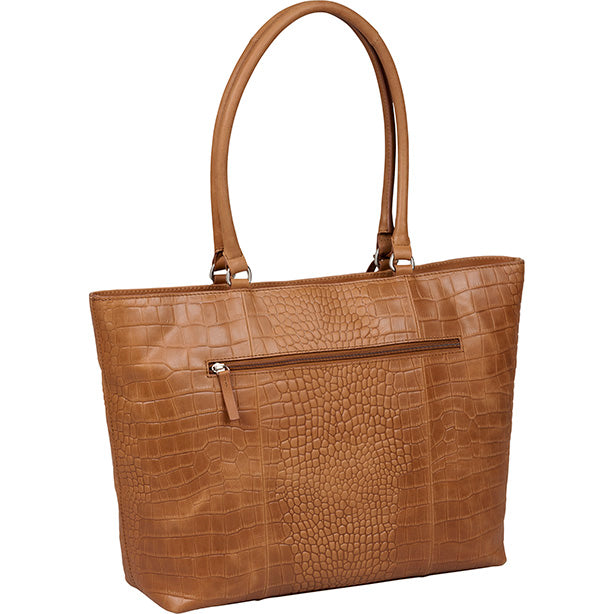 Werktas Cool Colbie Wide Tote 15.6'' - Cognac