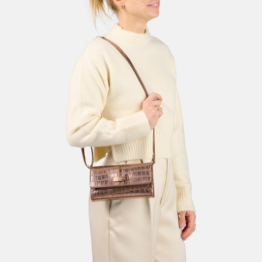 Crossbody Cool Colbie Flap - Brons