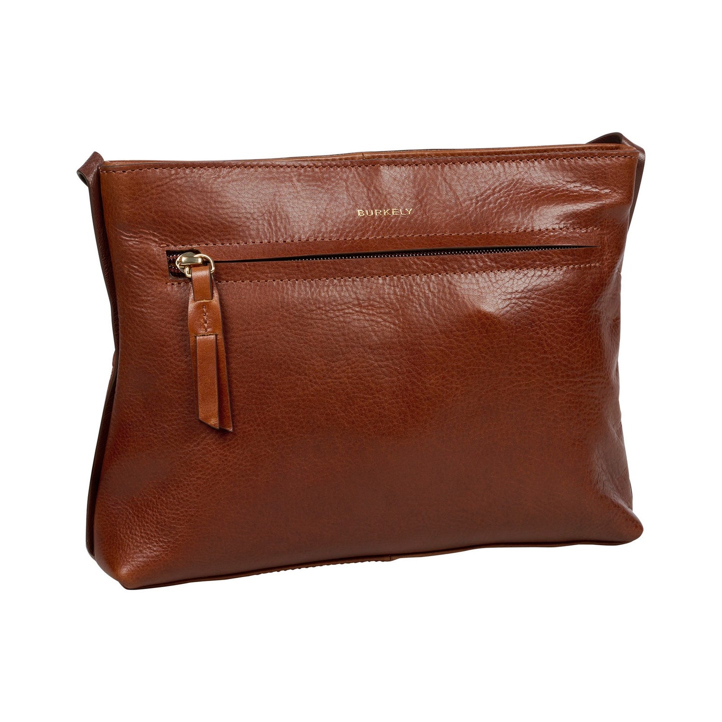 Crossbody Fine Florence Zip - Kastanjebruin