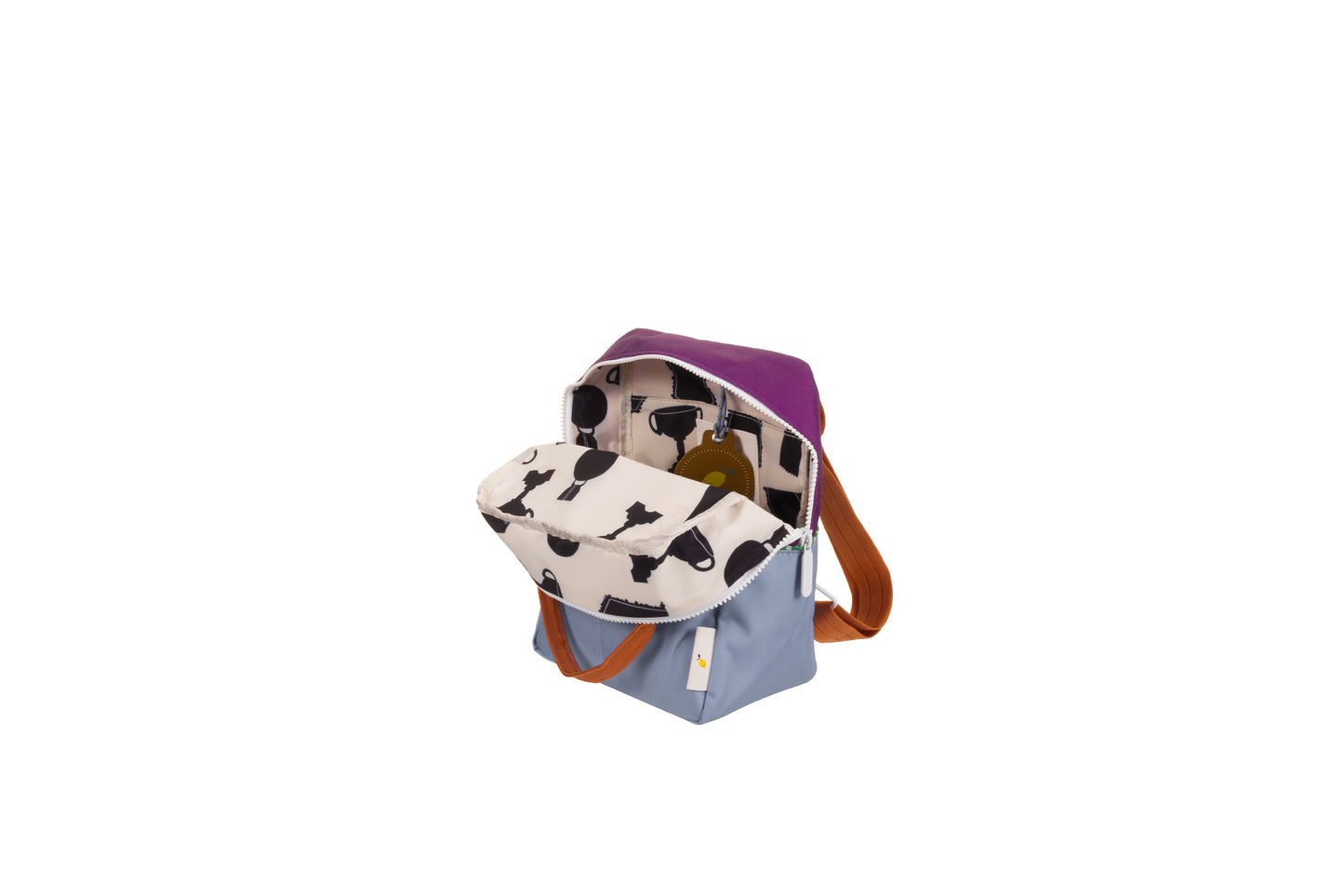 Rugtas klein Colourblocking - Purple tights & Badminton blue