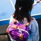 Rugtas klein Colourblocking - Purple tights & Badminton blue