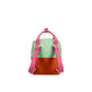 Rugtas klein Colourblocking - Towel green & Gravel orange