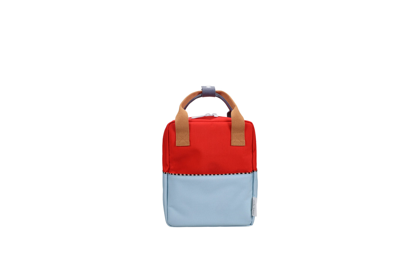 Rugtas klein Colourblocking - Red hat & Zissou blue