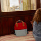 Rugtas klein Colourblocking - Red hat & Zissou blue