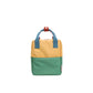 Rugtas klein Colourblocking - Sandy yellow & Aquatic green