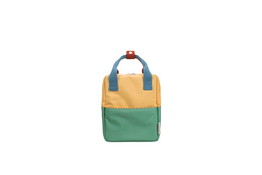 Rugtas klein Colourblocking - Sandy yellow & Aquatic green