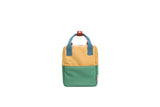 Rugtas klein Colourblocking - Sandy yellow & Aquatic green