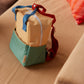 Rugtas klein Colourblocking - Sandy yellow & Aquatic green