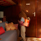 Rugtas klein Colourblocking - Lifebuoy orange & Coral pink