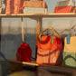 Rugtas klein Colourblocking - Lifebuoy orange & Coral pink