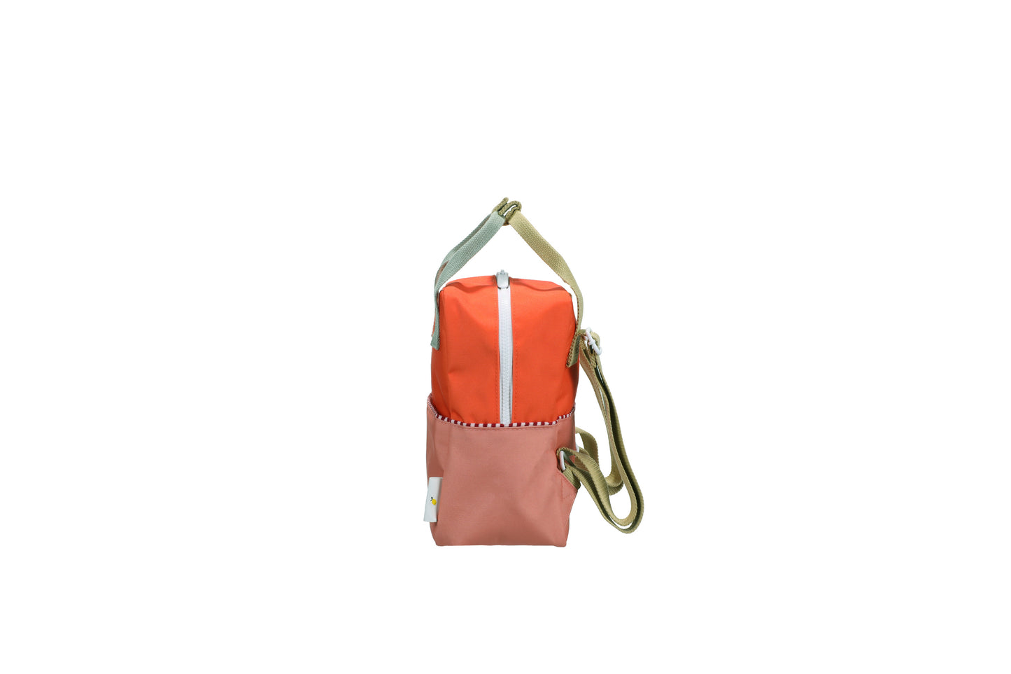 Rugtas klein Colourblocking - Lifebuoy orange & Coral pink