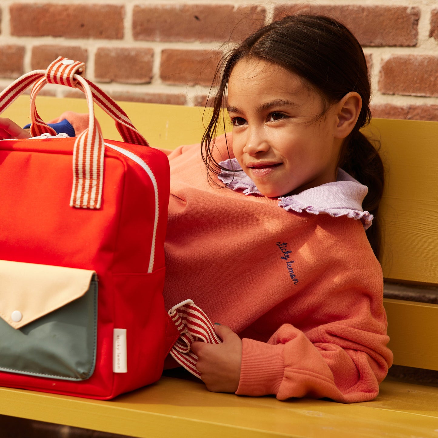 Rugtas klein Envelope - Rood