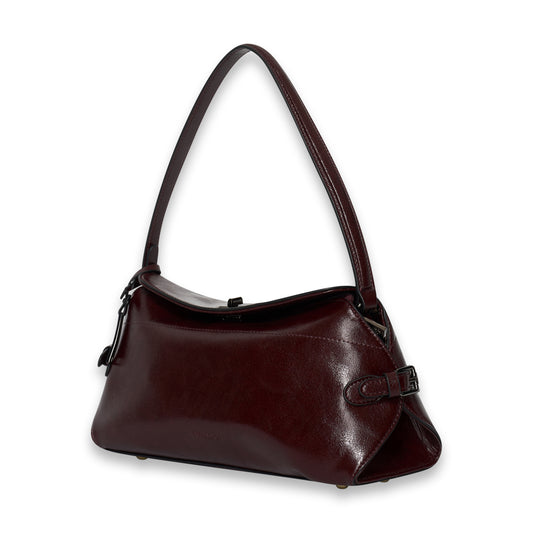 Crinkle Handtas - Burgundy