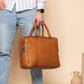 Laptoptas Boston - Cognac