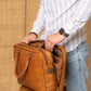 Laptoptas Boston - Cognac