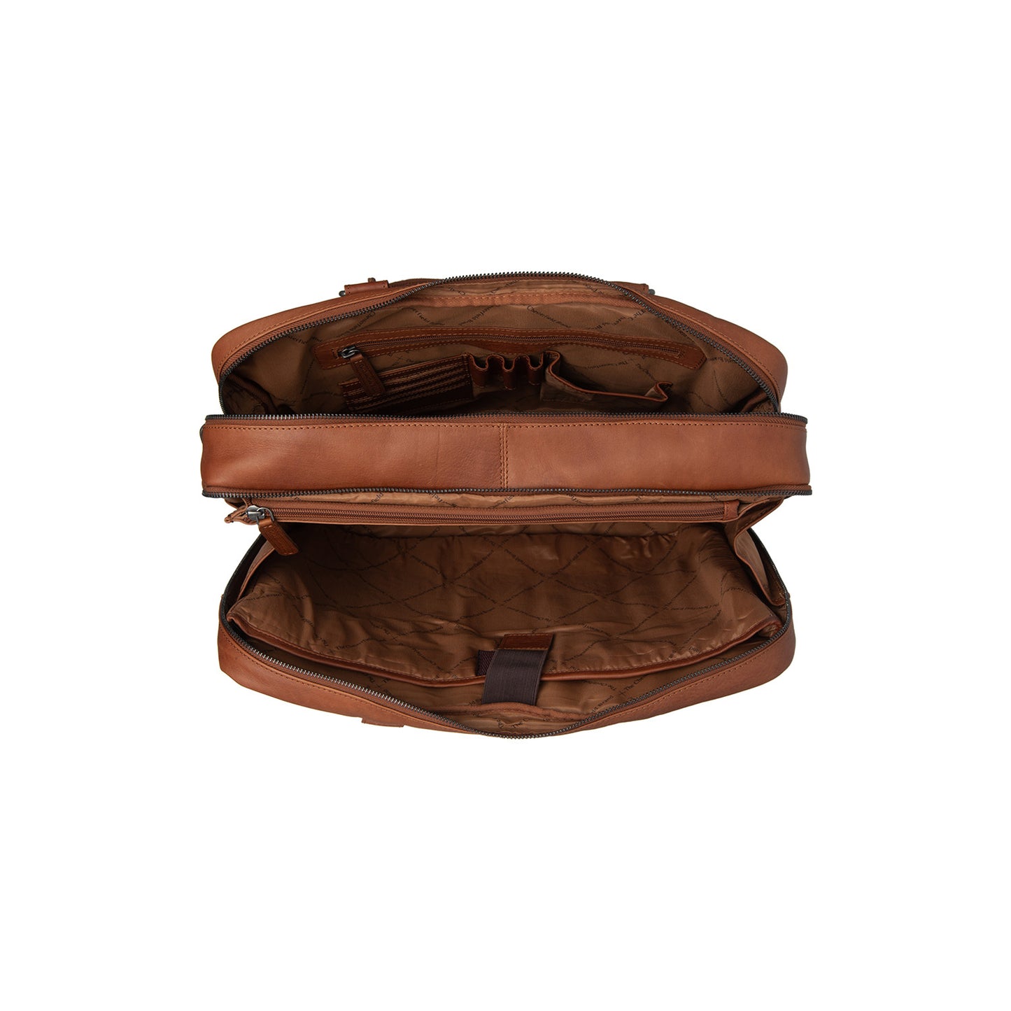 Laptoptas Boston - Cognac