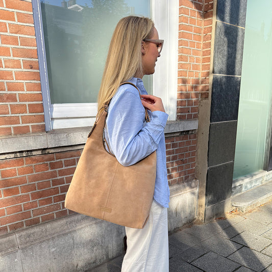 Schoudertas Hobo - Nude